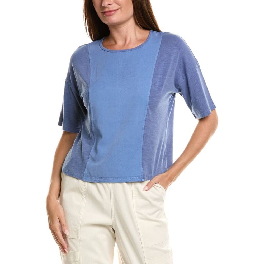 Xcvi Womens  Lino T-Shirt, Blue